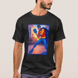 Camiseta Pickleball Man Superhero