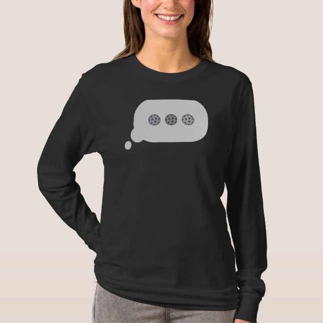 Camiseta Pickleball Mensajes de texto Chat Bubble Picklebal (Anverso)