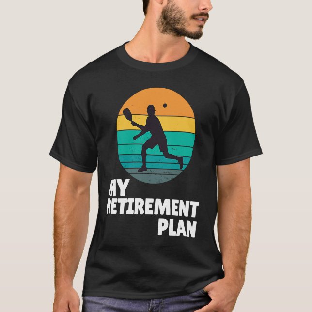 Camiseta Pickleball mi plan de retiro Paddle de leyenda Din (Anverso)