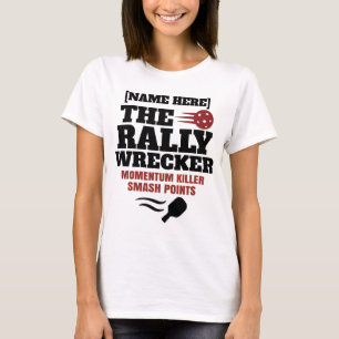 Camiseta Pickleball Nombre Personalizado El Destrozador Del