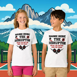 Camiseta Pickleball Nombre Personalizado EL DISRUPTOR Caos