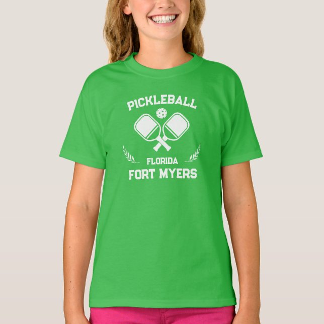 Camiseta Pickleball Paddle Ball Fort Myers Florida Personal (Anverso)