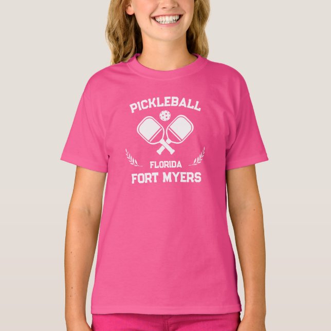 Camiseta Pickleball Paddle Ball Fort Myers Florida Personal (Anverso)