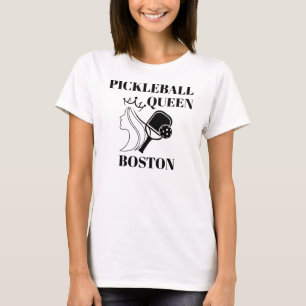 Camiseta Pickleball Paddle & Ball Queen Boston Cute Persona