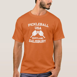 Camiseta Pickleball Paddle & Ball Salisbury Maryland Person