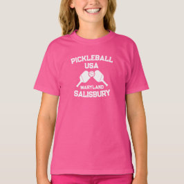 Camiseta Pickleball Paddle & Ball Salisbury Maryland Person