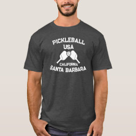 Camiseta Pickleball Paddle Ball Santa Barbara CA Personaliz