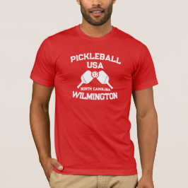 Camiseta Pickleball Paddle Ball Wilmington NC Personalizado