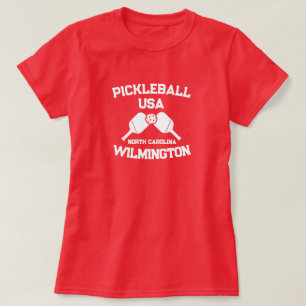 Camiseta Pickleball Paddle Ball Wilmington NC Personalizado