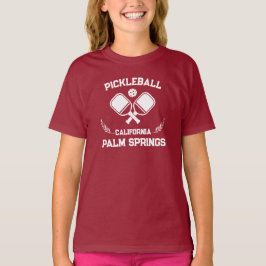 Camiseta Pickleball Paddle Palm Springs Personalizado de Ca