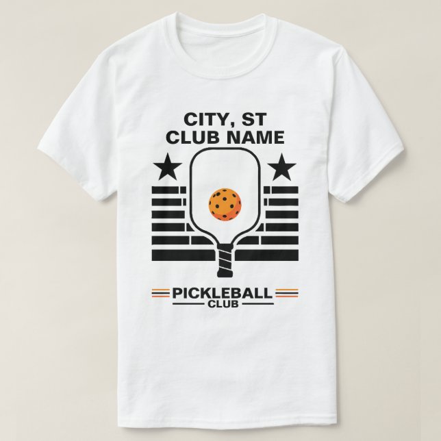 Camiseta Pickleball Personalized Name Pickleball (Diseño del anverso)