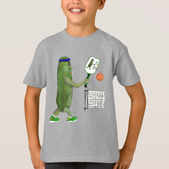 Camiseta Pickleball Pickle Play Ball TShirt para niños (Anverso)