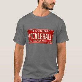 Camiseta Pickleball Player Fan Retro Florida License Plate
