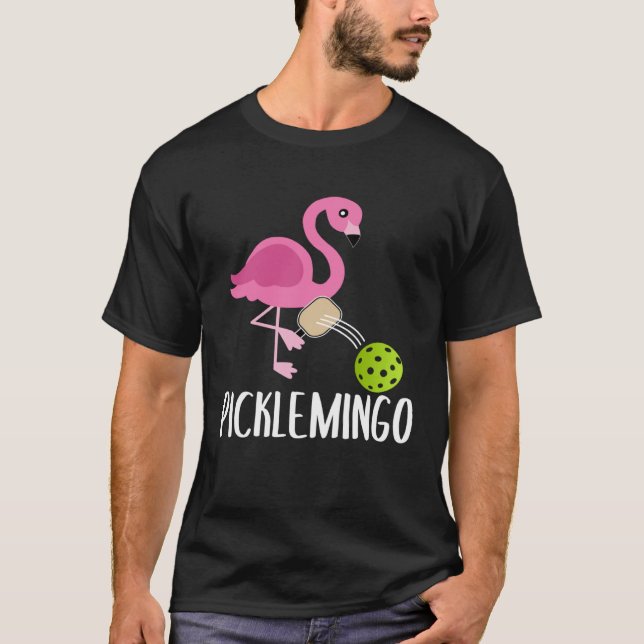 Camiseta Pickleball Player Paddleball  Picklemingo Pink Fla (Anverso)