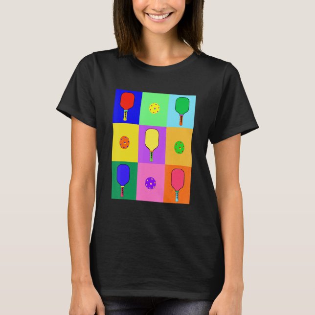 Camiseta Pickleball Pop Art (Anverso)