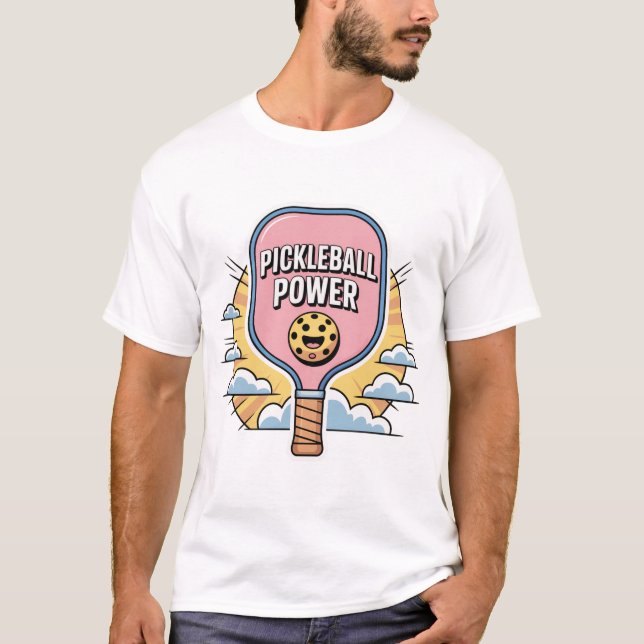 Camiseta Pickleball Power Shirt | Funny Hobby Sports Tee (Anverso)