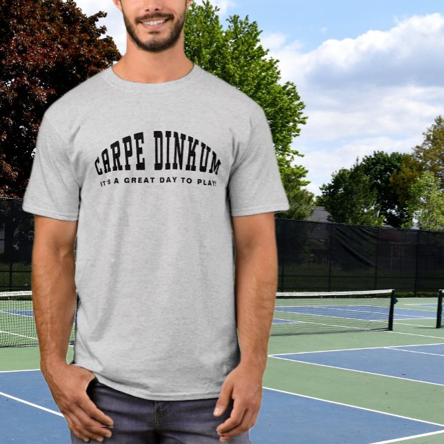 Camiseta Pickleball Pun Carpe Dinkum Citas modernas diverti (Carpe Dinkum Pickleball Pickleballer Pun Modern T-Shirt)