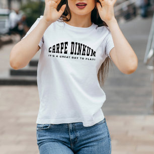 Camiseta Pickleball Pun Carpe Dinkum Funny Moderno Simple