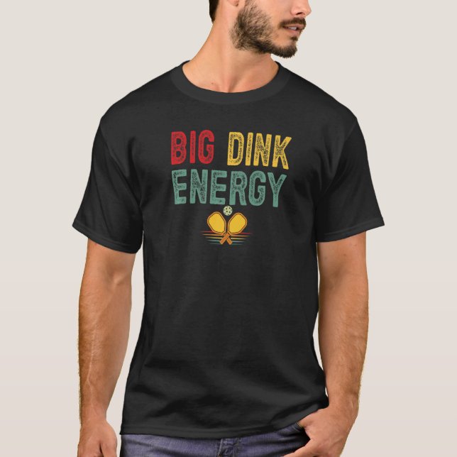 Camiseta Pickleball Retro Big Dink Energy (Anverso)