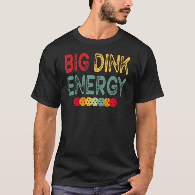 Camiseta Pickleball Retro Big Dink Energy (Anverso)