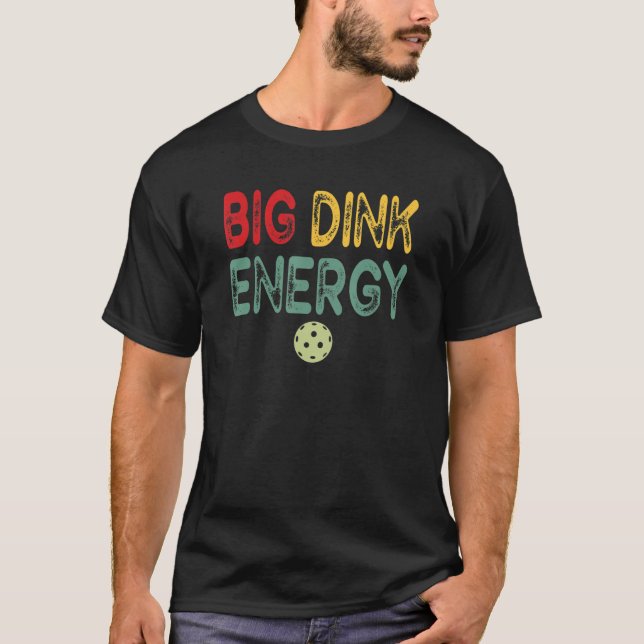 Camiseta Pickleball Retro Big Dink Energy (Anverso)