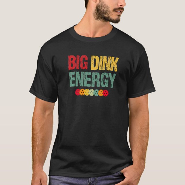 Camiseta Pickleball Retro Big Dink Energy (Anverso)