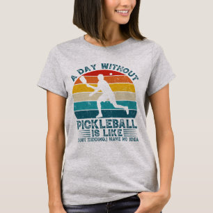 Camiseta Pickleball Retro Distorsionado - Pickleball Retro