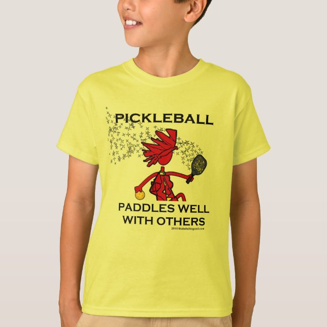 Camiseta Pickleball se bate bien con otros (Anverso)