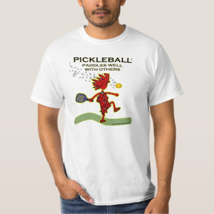 Camiseta Pickleball se bate bien con otros