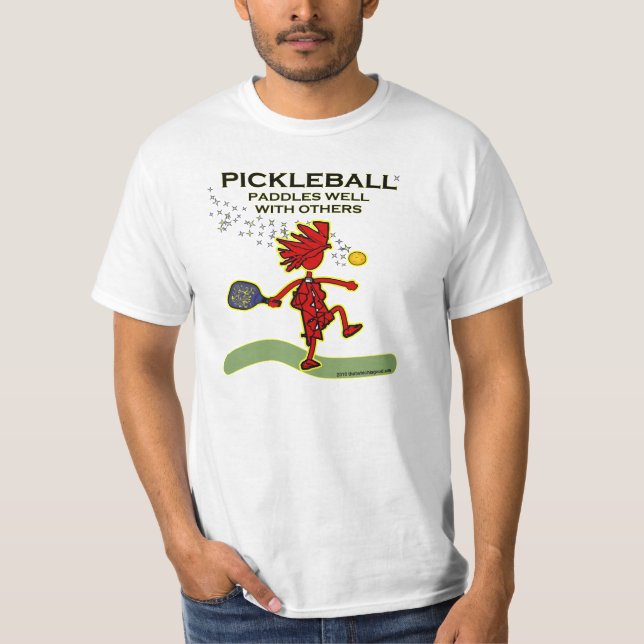 Camiseta Pickleball se bate bien con otros (Anverso)