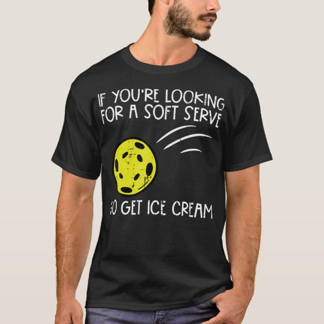 Camiseta Pickleball Soft Serve Get Ice Cream Pickle Ball Me (Anverso)