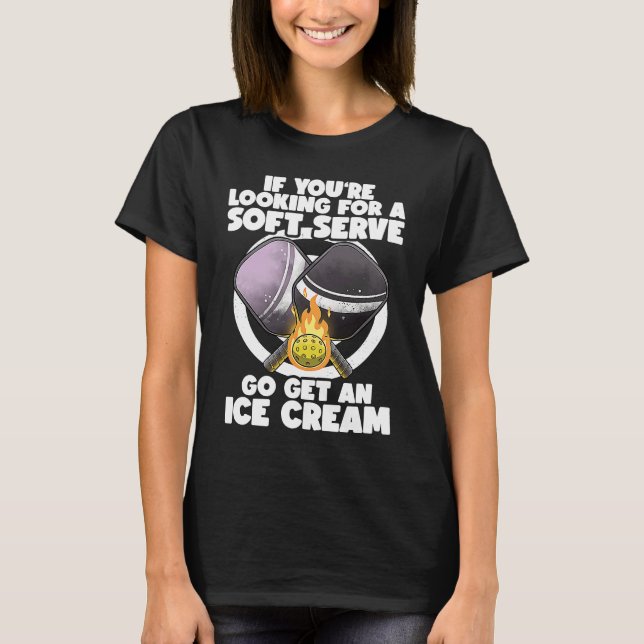 Camiseta Pickleball Soft Serve  Pickleballer Lucky Pickleba (Anverso)