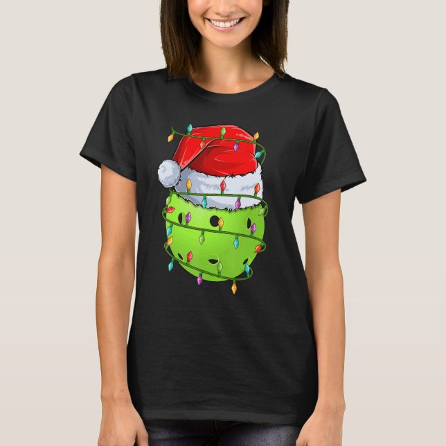 Camiseta Pickleball Sports Xmas Luces Pickleball Christina (Anverso)