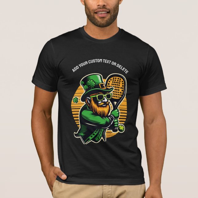 Camiseta Pickleball St. Patrick's Day Paddleball Sports (Anverso)