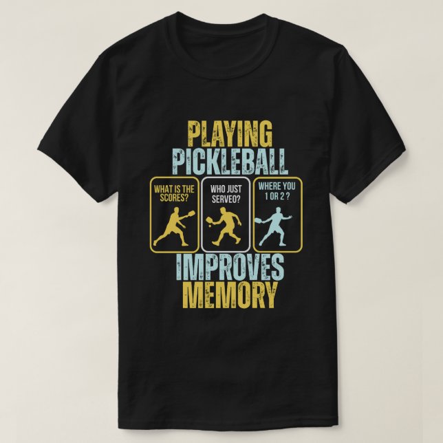 Camiseta Pickleball T-Shirt - Pickleball Mens Tshirts (Diseño del anverso)