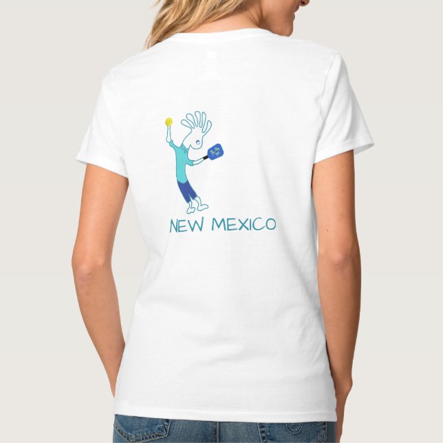 Camiseta PICKLEBALL T-SHIRT Pink and Blue (Reverso)