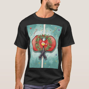 Camiseta Pickleball temática de Navidad