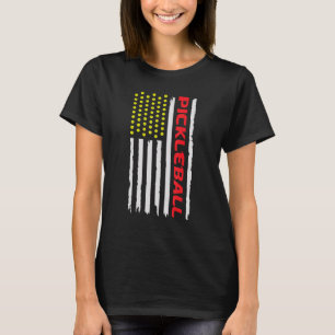 Camiseta Pickleball USA Bandera Americana Jugador de EE. UU