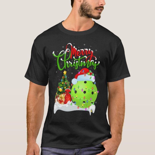 Camiseta Pickleball   Xmas Decorations Santa Pickleball Chr (Anverso)