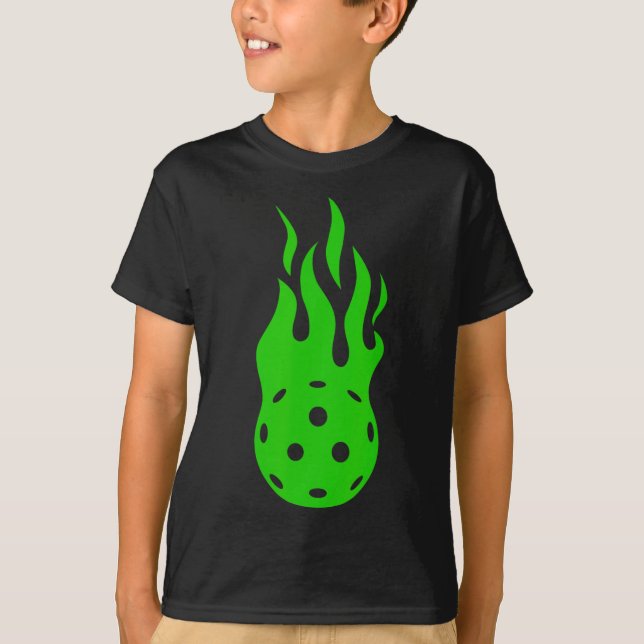 Camiseta Picklell Flame - Paddlell Tennis Pickleller Pickle (Anverso)