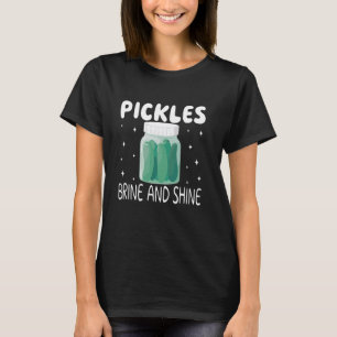 Camiseta Pickles Brine and Shine linda mujer verde en la co