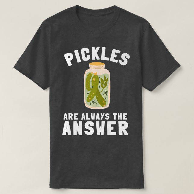 Camiseta Pickles Cucumber Pickle Lover Pickle Jar (Diseño del anverso)