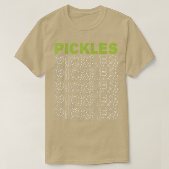 Camiseta Pickles Vegan Pickle Lover Vegetable Vege (Diseño del anverso)