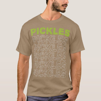 Camiseta Pickles Vegan Pickle Lover Vegetable Vege