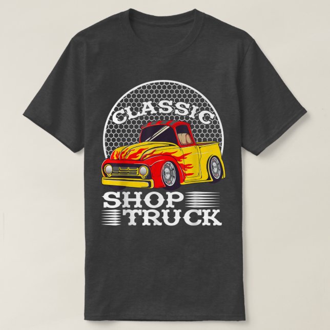 Camiseta Pickup Truck Customized Classic Shop Truck 2256 (Diseño del anverso)