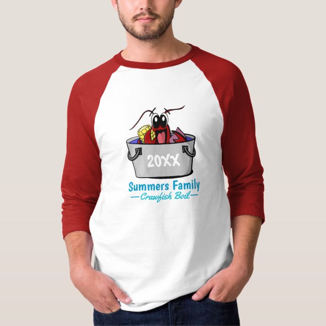Camiseta Picnic de Fiesta familiar anual que hierve crujien (Anverso)