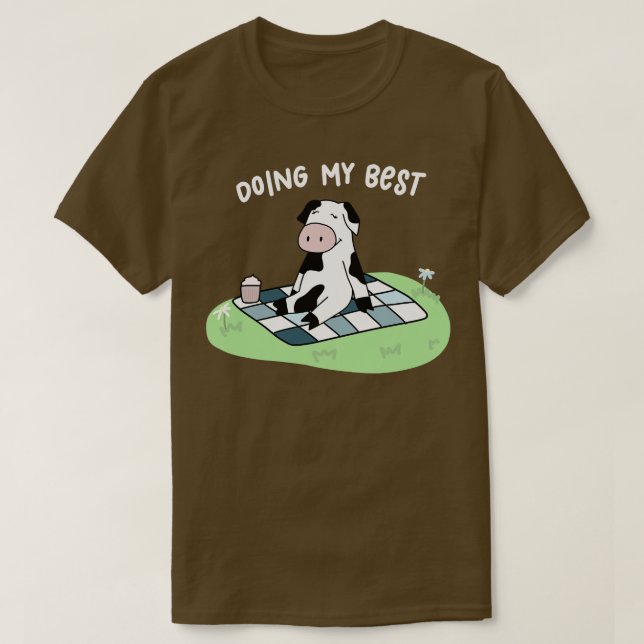 Camiseta Picnic de vaca (Diseño del anverso)