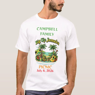 Camiseta Pícnic familiar jamaicano