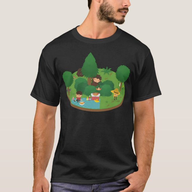 Camiseta Picnic flotante Sneaky Sasquatch (Anverso)