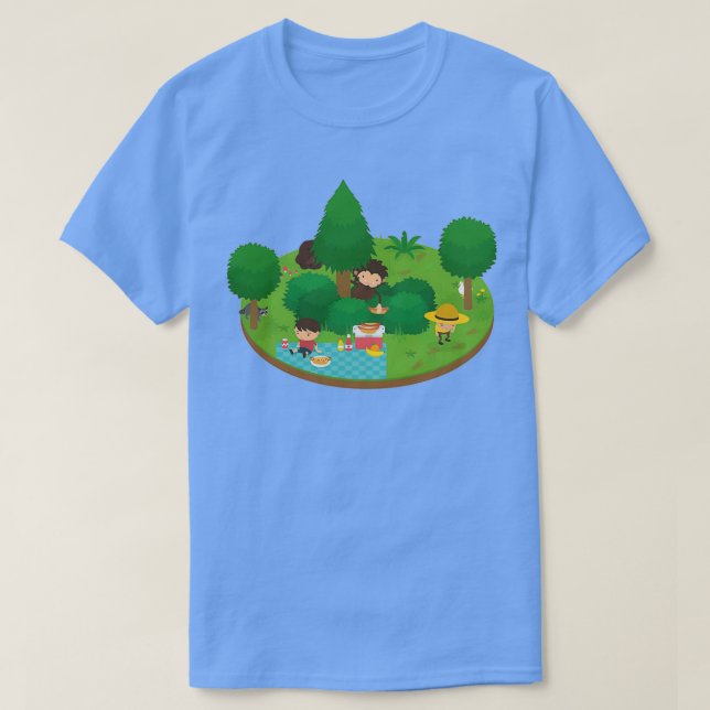 Camiseta Picnic flotante Sneaky Sasquatch (Diseño del anverso)